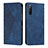 Custodia Portafoglio In Pelle Cover con Supporto Y02X per Sony Xperia 10 IV SOG07 Blu