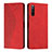 Custodia Portafoglio In Pelle Cover con Supporto Y02X per Sony Xperia 10 IV SOG07 Rosso