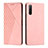 Custodia Portafoglio In Pelle Cover con Supporto Y02X per Sony Xperia 10 V Oro Rosa