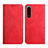 Custodia Portafoglio In Pelle Cover con Supporto Y02X per Sony Xperia 5 III Rosso