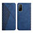 Custodia Portafoglio In Pelle Cover con Supporto Y02X per Xiaomi Mi 10T 5G Blu