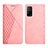 Custodia Portafoglio In Pelle Cover con Supporto Y02X per Xiaomi Mi 10T 5G Oro Rosa