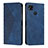 Custodia Portafoglio In Pelle Cover con Supporto Y02X per Xiaomi POCO C31 Blu