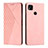 Custodia Portafoglio In Pelle Cover con Supporto Y02X per Xiaomi POCO C31 Oro Rosa