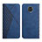 Custodia Portafoglio In Pelle Cover con Supporto Y02X per Xiaomi Poco M2 Pro Blu