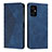 Custodia Portafoglio In Pelle Cover con Supporto Y02X per Xiaomi Poco M4 5G Blu