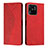 Custodia Portafoglio In Pelle Cover con Supporto Y02X per Xiaomi Redmi 10 India Rosso