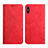 Custodia Portafoglio In Pelle Cover con Supporto Y02X per Xiaomi Redmi 9A Rosso