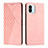 Custodia Portafoglio In Pelle Cover con Supporto Y02X per Xiaomi Redmi A1 Oro Rosa