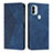 Custodia Portafoglio In Pelle Cover con Supporto Y02X per Xiaomi Redmi A1 Plus Blu