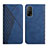 Custodia Portafoglio In Pelle Cover con Supporto Y02X per Xiaomi Redmi K30S 5G Blu