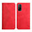 Custodia Portafoglio In Pelle Cover con Supporto Y02X per Xiaomi Redmi K30S 5G Rosso