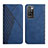 Custodia Portafoglio In Pelle Cover con Supporto Y02X per Xiaomi Redmi Note 11 4G (2021) Blu