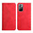 Custodia Portafoglio In Pelle Cover con Supporto Y02X per Xiaomi Redmi Note 11 5G Rosso