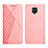 Custodia Portafoglio In Pelle Cover con Supporto Y02X per Xiaomi Redmi Note 9 Pro Max Oro Rosa