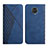 Custodia Portafoglio In Pelle Cover con Supporto Y02X per Xiaomi Redmi Note 9S Blu