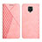 Custodia Portafoglio In Pelle Cover con Supporto Y02X per Xiaomi Redmi Note 9S Oro Rosa