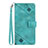 Custodia Portafoglio In Pelle Cover con Supporto Y03B per Google Pixel 6a 5G Verde