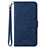 Custodia Portafoglio In Pelle Cover con Supporto Y03B per Samsung Galaxy S20 Blu