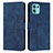 Custodia Portafoglio In Pelle Cover con Supporto Y03X per Motorola Moto Edge 20 Lite 5G Blu