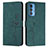 Custodia Portafoglio In Pelle Cover con Supporto Y03X per Motorola Moto Edge 20 Pro 5G Verde