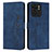 Custodia Portafoglio In Pelle Cover con Supporto Y03X per Motorola Moto Edge 40 5G Blu