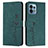 Custodia Portafoglio In Pelle Cover con Supporto Y03X per Motorola Moto Edge 40 Pro 5G Verde