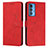 Custodia Portafoglio In Pelle Cover con Supporto Y03X per Motorola Moto Edge S Pro 5G Rosso