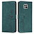 Custodia Portafoglio In Pelle Cover con Supporto Y03X per Motorola Moto G Power (2021) Verde