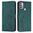 Custodia Portafoglio In Pelle Cover con Supporto Y03X per Motorola Moto G10 Power Verde