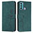 Custodia Portafoglio In Pelle Cover con Supporto Y03X per Motorola Moto G40 Fusion Verde