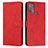 Custodia Portafoglio In Pelle Cover con Supporto Y03X per Motorola Moto G50 Rosso