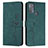 Custodia Portafoglio In Pelle Cover con Supporto Y03X per Motorola Moto G50 Verde