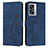 Custodia Portafoglio In Pelle Cover con Supporto Y03X per OnePlus Nord N300 5G Blu