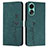 Custodia Portafoglio In Pelle Cover con Supporto Y03X per Oppo A18 Verde