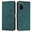 Custodia Portafoglio In Pelle Cover con Supporto Y03X per Oppo A55S 5G Verde