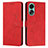 Custodia Portafoglio In Pelle Cover con Supporto Y03X per Oppo A58 4G Rosso