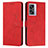 Custodia Portafoglio In Pelle Cover con Supporto Y03X per Oppo A77 5G Rosso