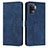 Custodia Portafoglio In Pelle Cover con Supporto Y03X per Oppo A94 4G Blu