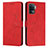 Custodia Portafoglio In Pelle Cover con Supporto Y03X per Oppo F19 Pro Rosso