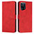 Custodia Portafoglio In Pelle Cover con Supporto Y03X per Oppo Find X5 5G Rosso