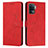 Custodia Portafoglio In Pelle Cover con Supporto Y03X per Oppo Reno5 F Rosso