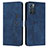 Custodia Portafoglio In Pelle Cover con Supporto Y03X per Oppo Reno6 5G Blu