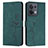 Custodia Portafoglio In Pelle Cover con Supporto Y03X per Oppo Reno9 5G Verde