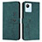 Custodia Portafoglio In Pelle Cover con Supporto Y03X per Realme C30s Verde