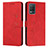 Custodia Portafoglio In Pelle Cover con Supporto Y03X per Realme Narzo 30 5G Rosso