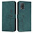 Custodia Portafoglio In Pelle Cover con Supporto Y03X per Realme V13 5G Verde