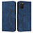 Custodia Portafoglio In Pelle Cover con Supporto Y03X per Samsung Galaxy A02s Blu