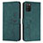 Custodia Portafoglio In Pelle Cover con Supporto Y03X per Samsung Galaxy A02s Verde