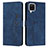 Custodia Portafoglio In Pelle Cover con Supporto Y03X per Samsung Galaxy A12 Nacho Blu